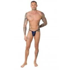 String Pour Homme En Dentelle Bleue - Eros Veneziani -Sextoys boutique string pour homme en dentelle bleue eros veneziani 2