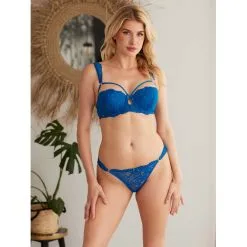 Tanga En Dentelle Bleue ‘Reese’ – Valege Lingerie -Sextoys boutique tanga en dentelle bleue reese valege lingerie 2
