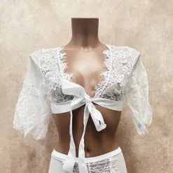 Top Dentelle à Cils à Nouer - Eros Veneziani 11 Top Dentelle à Cils à Nouer - Eros Veneziani -Sextoys boutique top dentelle a cils a nouer eros veneziani 2