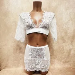 Top Dentelle à Cils à Nouer - Eros Veneziani 13 Top Dentelle à Cils à Nouer - Eros Veneziani -Sextoys boutique top dentelle a cils a nouer eros veneziani 4