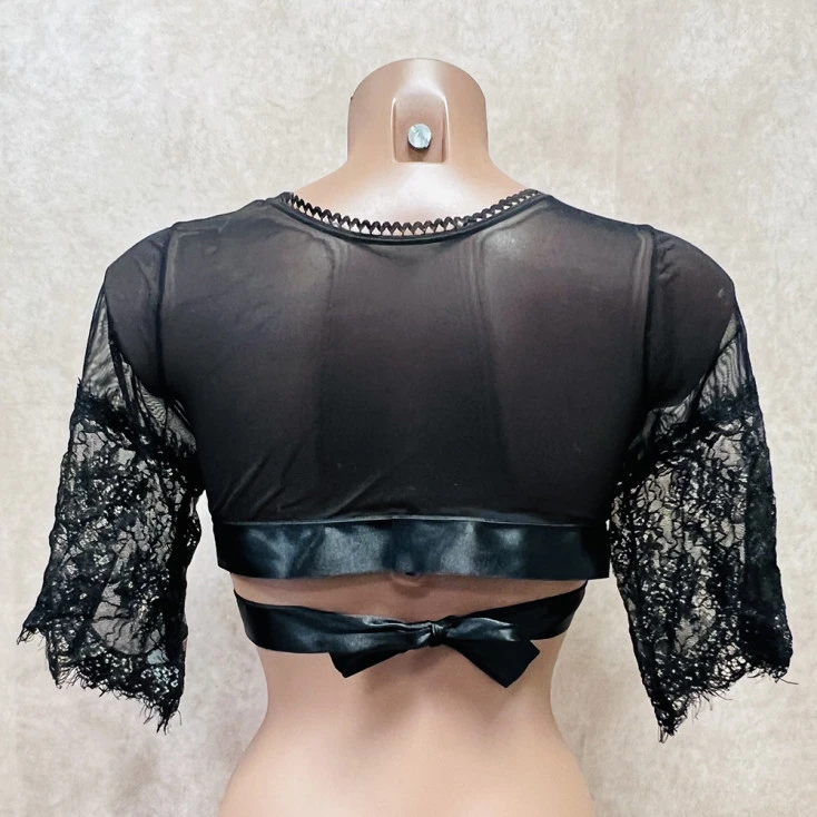 Top Dentelle à Cils à Nouer - Eros Veneziani 8 Top Dentelle à Cils à Nouer - Eros Veneziani – Image 6