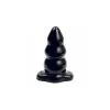 Triple Ripple Butt Plug Large Noir 1 Triple Ripple Butt Plug Large Noir -Sextoys boutique triple ripple butt plug large noir