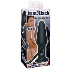 TrueBlack, Plug Anal Silicone Gonflable Vibrant à Ventouse -Sextoys boutique trueblack plug anal silicone gonflable vibrant a ventouse 3