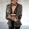 Veste Imprimé Léopard Doré 2 Veste Imprimé Léopard Doré -Sextoys boutique veste imprime leopard dore